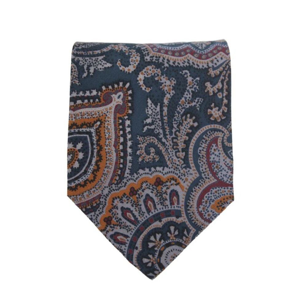 Designer Mens Abstract Print Classic Tie Multicolor